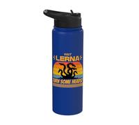 Visit Lerna Funny Greek Mythology Lernaean Hydra Stainless Steel Insulated Water Bottle
