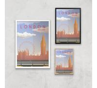 Visit... London Giclée Art Print - A3 - Print Only