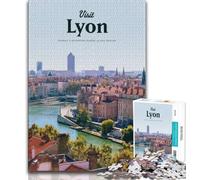 Visit Lyon Jigsaw Puzzles 1000 Pieces for Adults Teens,Decompressing Intellectual Educational Toy Great Gifts And Toys 38x26cm