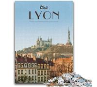 Visit Lyon Puzzles for Adults 1000 Pieces, Educational Stress Relief Toy for Is Ideal As A Gift for The Whole Family 1000pcs (26x38cm)