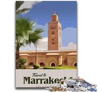 Visit Marrakech JigsawPuzzle 1000 Pieces for Teenagers, Family Game Stress Reliever Difficult Challenge Gifts for Friends And Family 2000pcs (70x100cm)