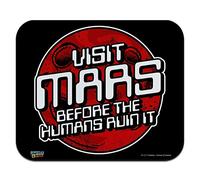 Visit Mars Before The Humans Ruin It Red Planet Funny Humor Low Profile Thin Mouse Pad Mousepad