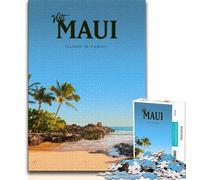 Visit Maui Jigsaw Puzzles for Adults Teenagers Jigsaws Puzzle,Help The Brain Exercise Addictive Toys to Cultivate Patience Parent-child Interaction 38x26cm