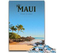 Visit Maui Puzzles for Adults 1000 Pieces, Educational Stress Relief Toy for Is Ideal As A Gift for The Whole Family 1000pcs (50x75cm)