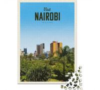Visit Nairobi 1000 Piece Jigsaw, Holiday Puzzle Gift, 38x26cm/1000pcs