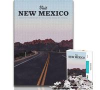 Visit New Mexico Jigsaw Puzzles for Adults Teenagers Jigsaws Puzzle,Challenging Game And Family Play for Is Ideal As A Gift for The Whole Family 50x75cm