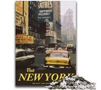 Visit New York Jigsaws 1000 Pieces for Adults, Challenging Game Gifts for Is Ideal As A Gift for The Whole Family 2000pcs (70x100cm)