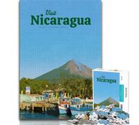 Visit Nicaragua Adult Jigsaws 1000 Pieces Difficult,Family Game Stress Reliever Difficult Challenge Great Gifts And Toys 50x75cm