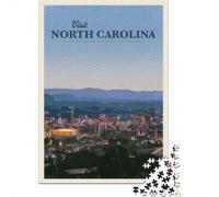 Visit North Carolina 1000 Piece Jigsaw, 38x26cm/1000pcs | For quiet evenings, this adult jigsaw puzzle with 1000 pieces offers a break from digital entertainment.