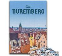 Visit Nuremberg 1000 Pieces Jigsaw Puzzles For Teens And Adults, Challenging Game And Family Play Parent-child Interaction 2000pcs (70x100cm)