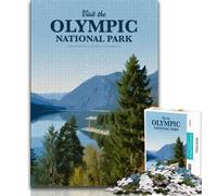 Visit Olympic National 1000 Pieces Jigsaw Puzzles For Teens And Adults,Stress Reliever Difficult Challenge Enhance Love between Couples 38x26cm