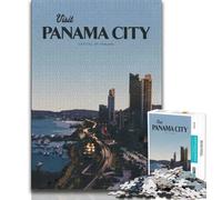 Visit Panama City Jigsaw Puzzles for Adults 1000 Jigsaws,Challenging Game Gifts for Is Ideal As A Gift for The Whole Family 38x26cm