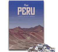 Visit Peru 1000 Pieces Jigsaw Puzzle for Adults& Teens, for 14+ Train Your Brain And Your Hands Christmas Game Gifts 1000pcs (50x75cm)
