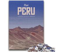 Visit Peru Adult Jigsaws 1000 Piece, Suitable for Ages 14 And Up Toy Wall Decor Birthday And Unique Gifts 2000pcs (70x100cm)