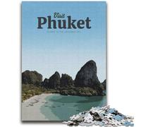 Visit Phuket Jigsaw Puzzles for Teenagers 1000 Jigsaws, for Age 14+ Fun Games Fun Activities at Home, Birthday Gifts, Travel Gifts 2000pcs (70x100cm)