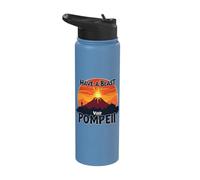 Visit Pompeii Ancient Rome Funny History Stainless Steel Insulated Water Bottle