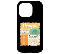 Visit Prague Symbols City Lover Journeys Travel Tour Case for iPhone 15 Pro