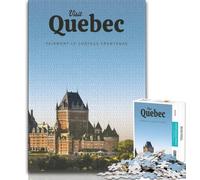 Visit Quebec Jigsaw Puzzles for Teenagers 1000 Piece,Educational Games Wall Decoration Unique Birthday And Xmas Gifts 50x75cm