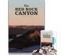 Visit Red Rock Canyon 1000 Piece Jigsaw Puzzles for Adults & Teens,Challenging Game And Family Play for Is Ideal As A Gift for The Whole Family 38x52cm