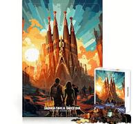 Visit SAGRADA FAMILIA Adult Jigsaw Puzzle1000 Pieces Memory Ability Relaxed Leisure Secure Join Warm Xmas Gift (50x75cm)