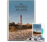 Visit Sanibel Wooden Puzzle for Adults, Hobby Gift, 500 Pieces | For adults: Puzzle for Adults - holiday gift for puzzle fans with quiet evening activity.
