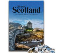 Visit Scotland 1000 Pieces Jigsaw Puzzles For Teens And Adults,Educational Toys Is Ideal As A Gift for The Whole Family (50x75cm)
