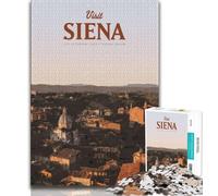 Visit Siena Jigsaw Puzzles for Adults 1000 Piece,for Educational Game Challenge Toy for Is Ideal As A Gift for The Whole Family 50x75cm