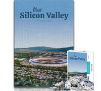 Visit Silicon Valley 1000 Pieces Jigsaw Puzzle For Adults Teens,Family Game Stress Reliever Difficult Challenge Artists Collection,Fine Art 50x75cm