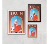 Visit... Spain Giclée Art Print - A4 - Print Only