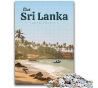 Visit Sri Lanka Puzzles for Teenagers 1000 Pieces, Learning Educational Toys Family Games Suitable for Desktop Decoration 2000pcs (70x100cm)