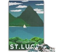 Visit St Lucia Puzzles for Teenagers Teens 1000pc Puzzle, Educational Family Game Suitable for Desktop Decoration 2000pcs (70x100cm)