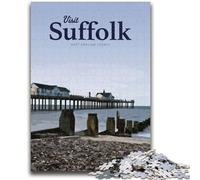 Visit Suffolk Jigsaw Puzzles for Teenagers, for Age 14+ Game Wall Decoration Unique Gifts for Birthday And Christmas 1000pcs (50x75cm)