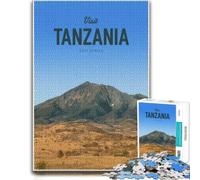 Visit Tanzania Artistic Wooden Puzzle for Adults, 300 Pieces | A hands-on home pastime - a simple way to organise the image at your own pace.
