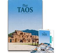 Visit Taos Jigsaw Puzzles 1000 Pieces for Adults Teens,Help The Brain Exercise Addictive Toys to Cultivate Patience Great Gift 38x26cm