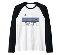 Visit Tau Ceti, Home of astrophage. Raglan Baseball Tee