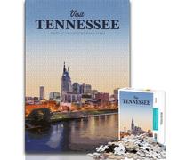 Visit Tennessee Jigsaw Puzzles for Adults 1000,for Educational Game Challenge Toy for Is Ideal As A Gift for The Whole Family 38x26cm