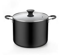 Visit The Cook N Home Store Cook N Home Nonstick Stockpot with Lid, 10.5 Quarts, Black