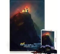 Visit The Fog Lighthouse Teenagers 1000 Piece Jigsaw Puzzle Reasoning Skill Stress Relief Fun Sharp Cut Best Gift (50x75cm)