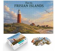 Visit The Frisian Islands, Classic Jigsaw for Adults, 1000 Pieces, 1000pcs (40x28cm)