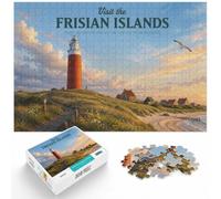 Visit The Frisian Islands, Classic Jigsaw for Adults, 1000 Pieces, 1000pcs (52x38cm)