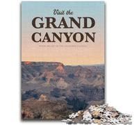 Visit The Grand Canyon 1000 Piece Jigsaw Puzzle for Adults And Teenagers,Fun Games Every Piece Is Unique - Challenging Family Fun Game (38x26cm)