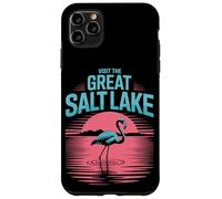 Visit The Great Salt Lake Flamingo Pink Utah Sunset Tourist Case for iPhone 11 Pro Max