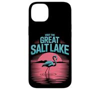 Visit The Great Salt Lake Flamingo Pink Utah Sunset Tourist Case for iPhone 14 Plus