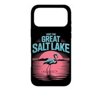 Visit The Great Salt Lake Flamingo Pink Utah Sunset Tourist Case for iPhone 17 Pro Max
