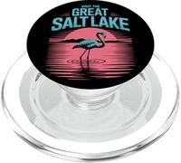 Visit The Great Salt Lake Flamingo Pink Utah Sunset Tourist PopSockets PopGrip for MagSafe