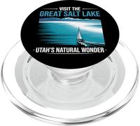 Visit The Great Salt Lake Marina Sailing Boat Utah Tourist PopSockets PopGrip for MagSafe