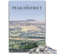 Visit The Peak District Adult Jigsaw Puzzles 1000 Pieces, Toys Educational Games Stress Relieving Secret Santa Gifts for And Age 14 2000pcs (70x100cm)