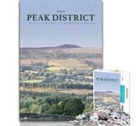 Visit The Peak District Jigsaw Puzzles for Adults 1000 Piece,Learning Educational Toys Family Games Gifts for Friends And Family 75x50cm