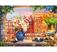 Schmidt Jigsaw Puzzle - Sojourn in Amsterdam - 1,000 Pieces - Ages 14+ - 1+ Players
