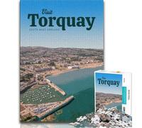 Visit Torquay Jigsaw Puzzles for Adults 1000,for Educational Game Challenge Toy for Is Ideal As A Gift for The Whole Family 38x26cm